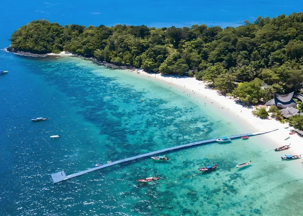 Beautiful beach and clear water at Banana Beach near Phuket