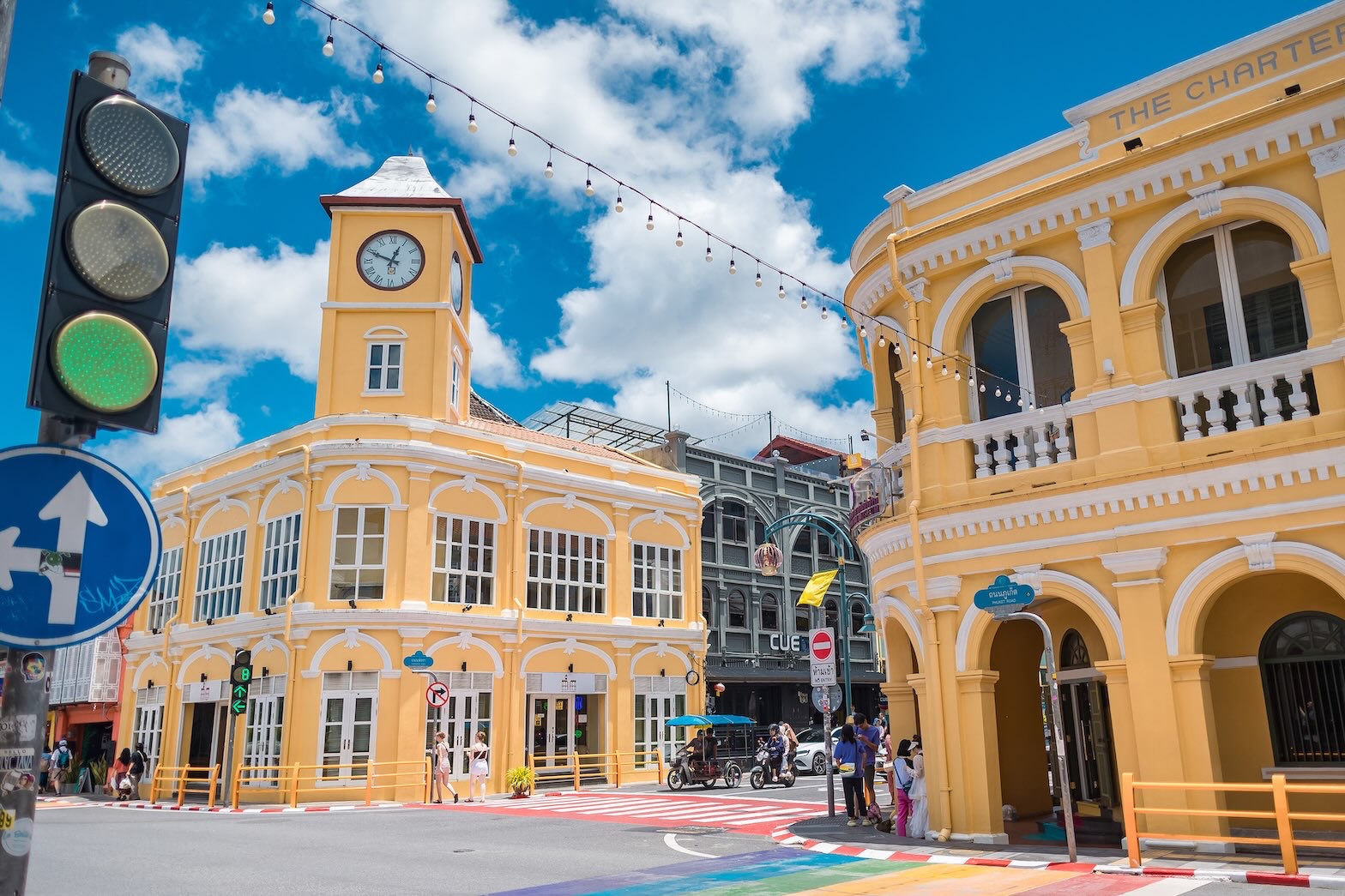 Historic Sino-Portuguese architecture and colorful streets in Old Phuket Town