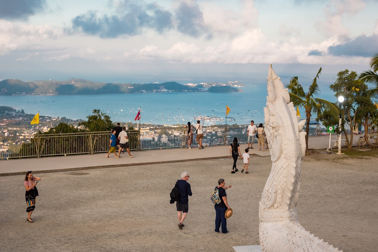 View over Chalong Bay and southern Phuket from the Big Buddha hilltop